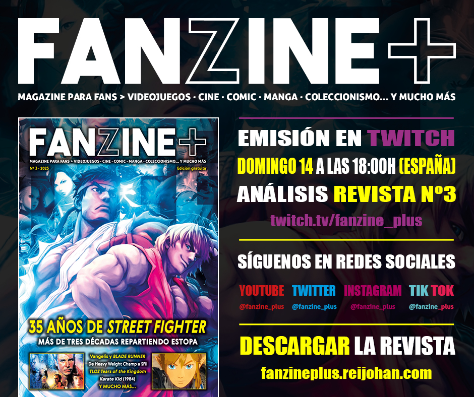 fanzine_plus's tweet photo. ¡Muy buenas a tod@s!

Esta tarde a las 180:00h (españa) emitiremos en https://t.co/Q3QZMv37Va el análisis de la revista @fanzine_plus nº 3, que grabamos el pasado jueves (y que no pudimos emitir en su momento).

¡No os lo perdáis!

Mañana  subiremos el #podcast completo a #ivoox https://t.co/MnomIyMWmq