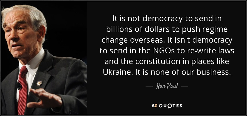 John Stossel on Twitter: "And Ron Paul has been right about most every other war." / Twitter