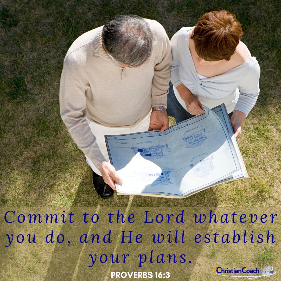 CoachInstitute's tweet photo. Commit to the Lord whatever you do, and He will establish your plans. Proverbs 16:3 #godlyquotes #scriptureoftheday #CCInstitute https://t.co/BH8YUTlOuZ