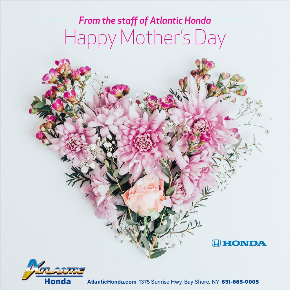 🌹💐 From all of us at Atlantic Honda, we're sending heartfelt wishes to all the mothers out there - Happy Mother's Day! We appreciate all that you do. 🎉💖

💻 SHOP ONLINE
🌐 AtlanticHonda.com