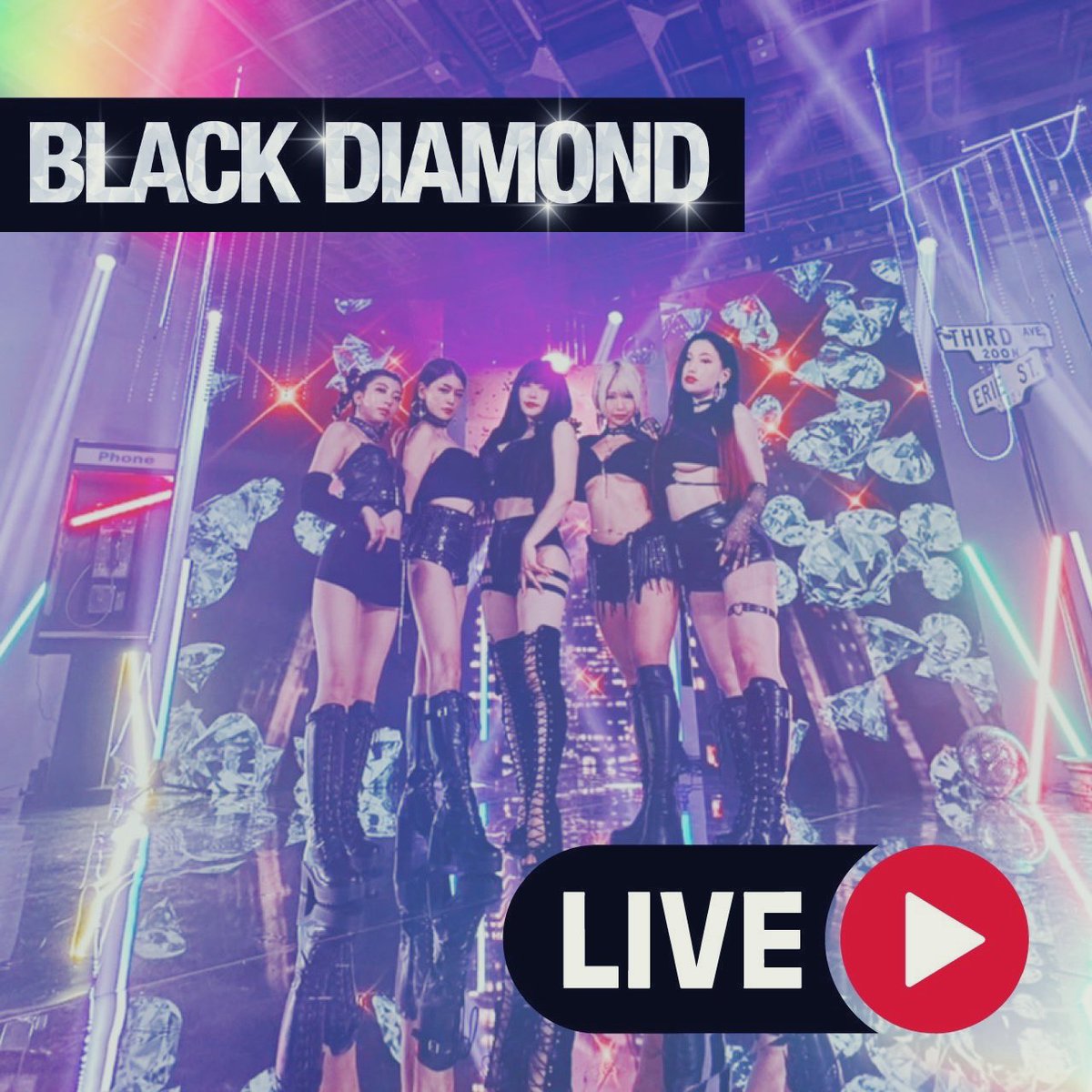 還有三天就到唱歌展示會了!

＜BLACK DIAMOND DEBUT SHOWCASE在Zepp羽田的現場表演＞。
全球免費直播!
YOUTUBE LIVE網址已確定。
↓↓↓↓↓↓

https://t.co/efnqiWlXsV

如果你不能到展示會現場，請查看這裡!
*活動定於晚上7點（日本時間）開始，但可能會因展示台的情況而推遲。
 活動將於晚上7點開始（日本時間），但可能會由於展示台的可用性而推遲。

#BDZeppHaneda