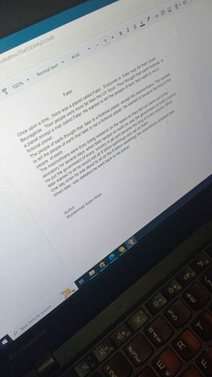 SHERAZYK's tweet image. Azlan is writing a story.
He says, it is done.
Rate his writing skills. 
#writingskills #writingstory #articlewriting