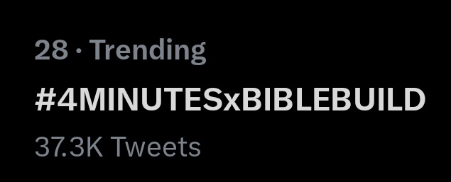 bibbiuprotector's tweet photo. Bubbles we are doing great almost reached 40K lets keep being loud for our biblebuild and their dream project 🖤💙

#4MINUTESxBIBLEBUILD https://t.co/ecAkTSpTfi