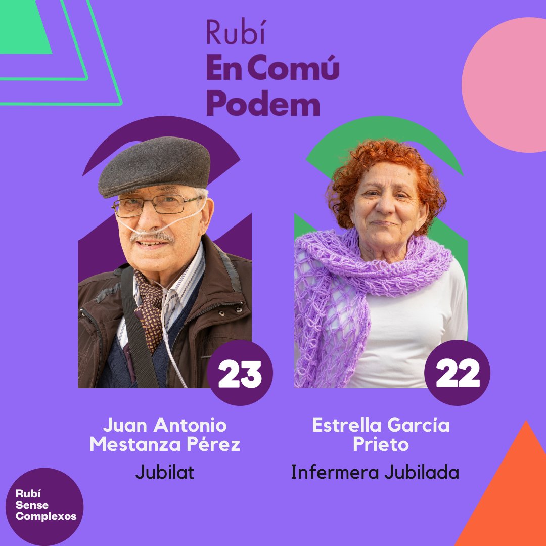 ecp_rubi's tweet photo. El Juan i l'Estrella (Estrellita)...lluita, lluita i lluita i molta experiència 💪
Porten als ossos molt carrer i solidaritat amb la seva gent, les classes populars i treballadores.
Parlen, donen la seva visió i tothom escolat!
💜Gràcies per ser-hi! #rubicity #rubisensecomplexos https://t.co/oq7hAIUbvI