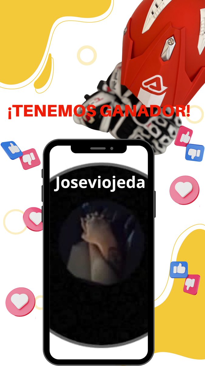 🎁 ¡Sorteo!
Ya tenemos ganador del casco y guantes de @motosukicanarias 🤩

<a href="/joseviojeda/">Joseviojeda</a> es el afortunado del día
¡Felicidades JOSÉ! A disfrutarlo🏍️

☝🏼 COMPRA tu ENTRADA aquí: bit.ly/3Mqaw2c

📲 Visita nuestra web lpamotown.es