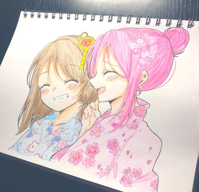 最近またスランプ気味でボツ連発してます 絵載せないと呟くことのないつまんない奴なので、、  最近フォローしてくださった方見たことなさそうなアナログ絵載せときます!笑