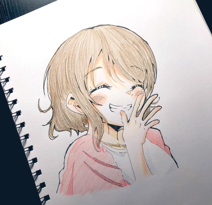 最近またスランプ気味でボツ連発してます 絵載せないと呟くことのないつまんない奴なので、、  最近フォローしてくださった方見たことなさそうなアナログ絵載せときます!笑