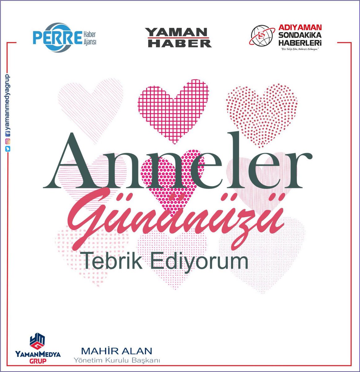 Şehit anneleri başta olmak üzere, karşılıksız sevginin, şefkatin, merhametin timsali bütün annelerimizin #AnnelerGünü’nü tebrik ediyorum. 
Ebediyete irtihal etmiş tüm annelerimize Allah'tan rahmet niyaz ediyorum. <a href="/mahiralan02/">Mahir Alan</a>