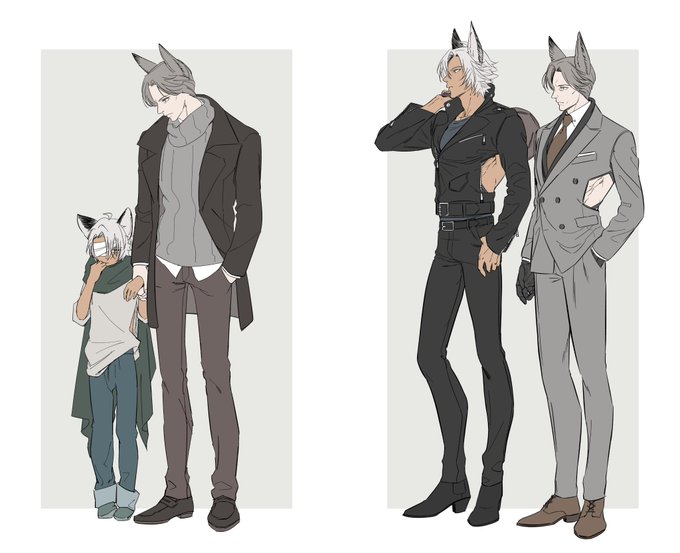 「3boys grey hair」 illustration images(Latest)｜21pages