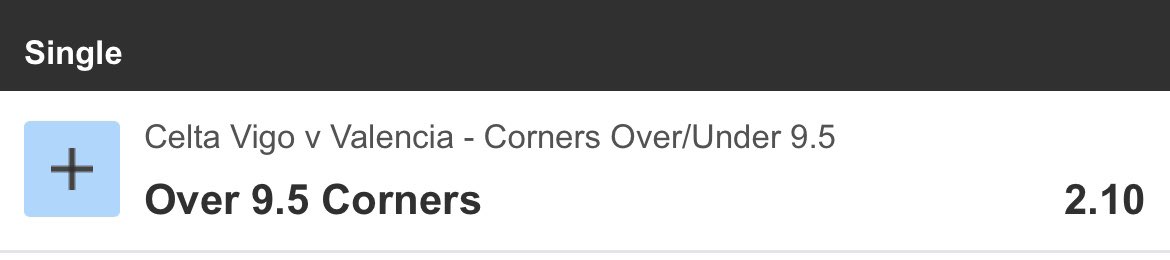 CrackTheStats's tweet image. OVER 9.5 CORNERS @ 2.1

📈 match corner stats 👇

Celta Vigo: 6,13,16,11,12
Valencia: 12,11,8,17,8

#bettingtips #bettingtwitter