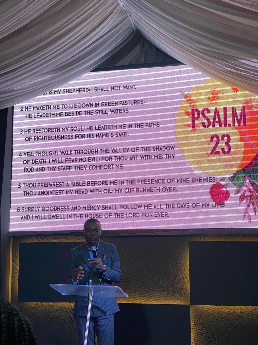 We end the service with Psalms 23 as usual🙏🏽
See you on Wednesday for Bible study by 6:30pm
See you next Sunday as well by 8:00am❤️

Have a beautiful week🎉

#secondservice 
#FaithandWorks 
#180dyc