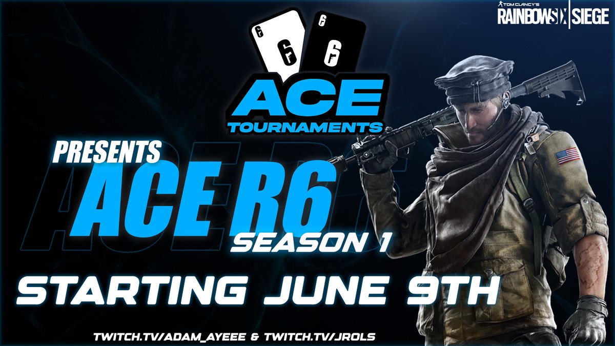 The 1st season of ACE R6 starts in about a month.
PC Tourney spanning 8 weeks!
Stayed Tuned for details and team reveals!
