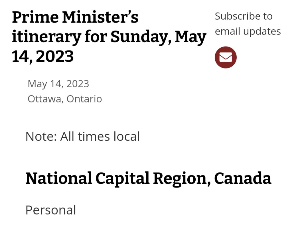 eyeonthe_cagovt's tweet image. It's Sunday! #PartTimePM is taking a personal day

Will JT be spending Mother's Day with his Mom? Sophie? Or is JT looking for ways to further dismantle Canadian culture?

Undo Trudeau damage, connect with others build your community, grow some food, pay cash,..