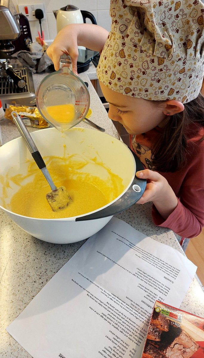 We had such a great time at the @foodiesfestival yesterday, and my daughter was very taken with @restorationcake so we're now on a baking mission this morning! Thanks for the Chequercake recipe @BakerOnBoardUK (we're doing chocolate instead of coffee so fingers crossed)