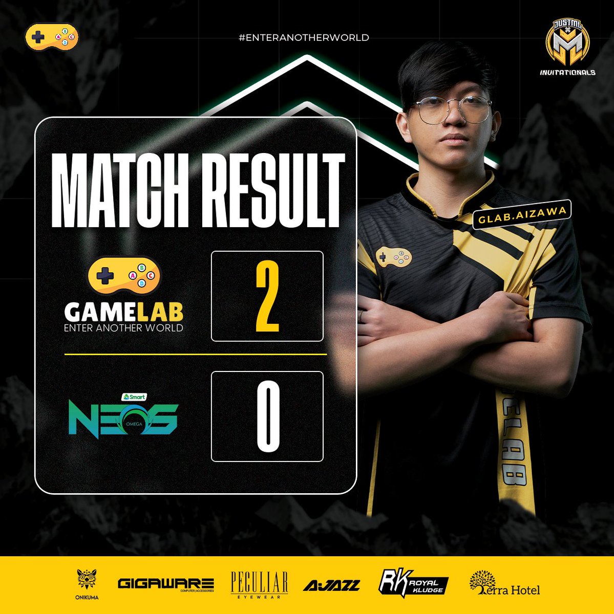 gamelab_vip's tweet photo. Clean sweep for the win! Our team just conquered Omega Neos in a 2-0 victory.
#Gamelab
#GamelabAlpha
#EnterAnotherWorld
#HomeoftheChampions
#JustML #Invitationals https://t.co/WG7U1LyXvk