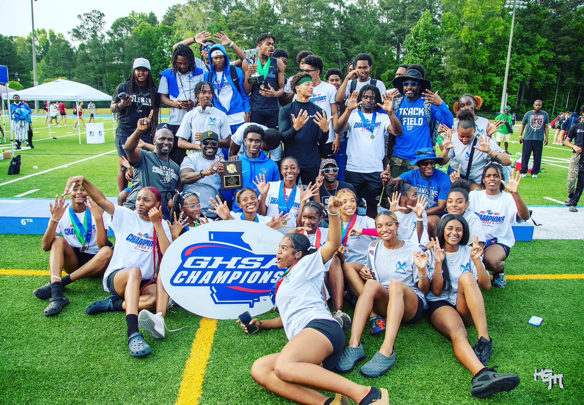 State Championships don’t come easy &amp; winning on both girls &amp; boys made this one special💙
10x GHSA State Champions
Westlake Track &amp; Field Family💙
