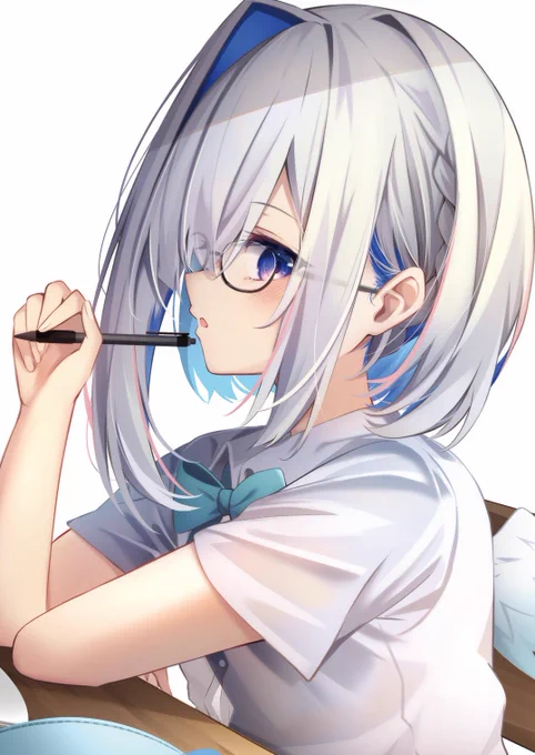 授業中 #かなたーと #イラスト
