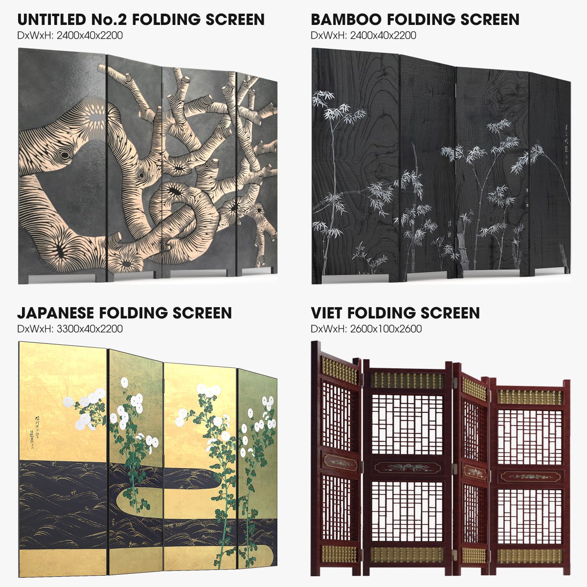 bluei193's tweet photo. 4 types of 4-panel Room Dividers
U can see my work at #CGtrader #Turbosquid https://t.co/tH6VFSjHOr