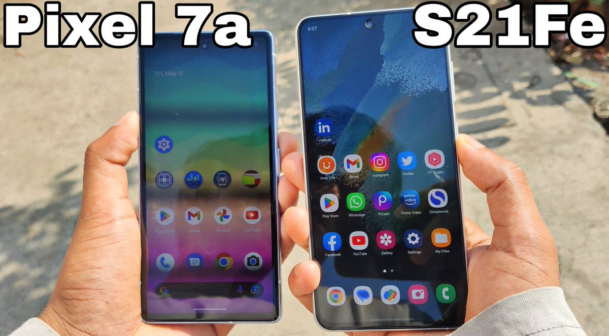DvpReviews's tweet image. youtu.be/KJthmK72Rto 
Pixel 7a VS S21fe Outdoor👆Display Brightness Test, 

Google Pixel 7a (Amazon) 
amzn.to/41v0dxX 

Galaxy S21fe (Amazon)
amzn.to/3LXaVr9

#Pixel7aVsGalaxyS21Fe
#DisplayTest
#BrightnessTest
#DisplayBrightnessTest
#DvpReviews