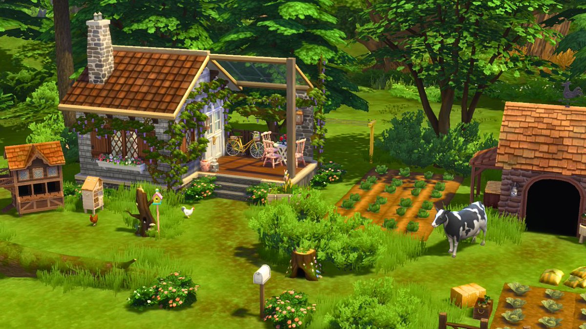 ludicsim's tweet photo. hello my friends !! I have not built a micro home in a minute, so today I'm sharing a farmer's cute micro cottage. I hope you like it! 🐣🌾🤍
✦ watch here: https://t.co/WCNypJTuNx
✦ gallery ID: ludicsimhector
#thesims4 #showusyourbuilds #microhome https://t.co/xzMJrf2uBm