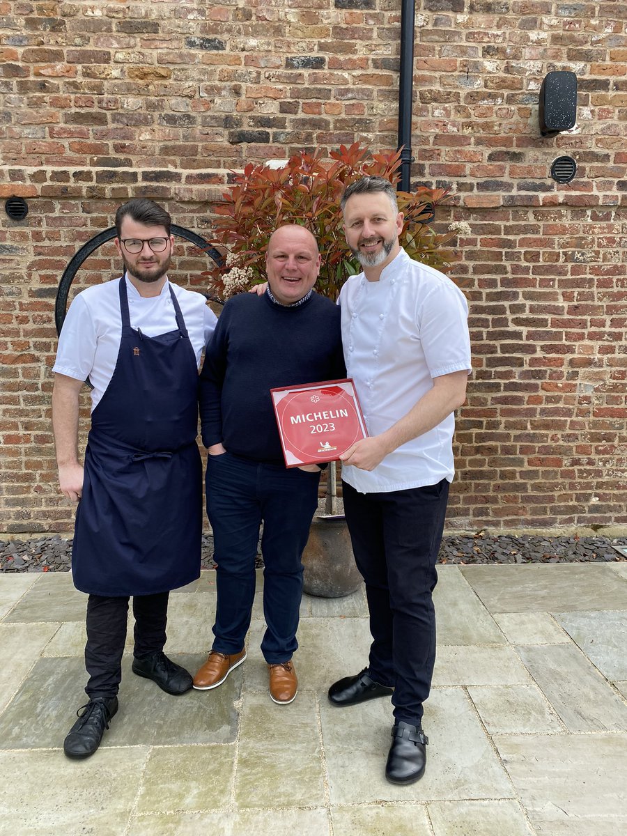 Never taken for granted, always moving.. 
Cheers Gareth @ClassicFineFood for running the plaques in. 

@restmoorhall 
@TheBarnMH 
@MichelinGuideUK 

#MICHELINGUIDEGBI 
 #restaurantmoorhall #moorhalllancashire  #Lancashire