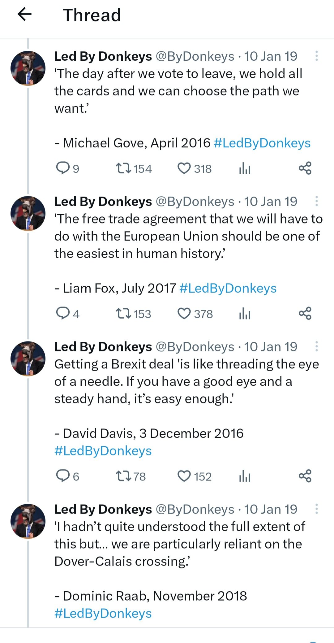 The Exploding Heads on Twitter ""I never said Brexit would be easy