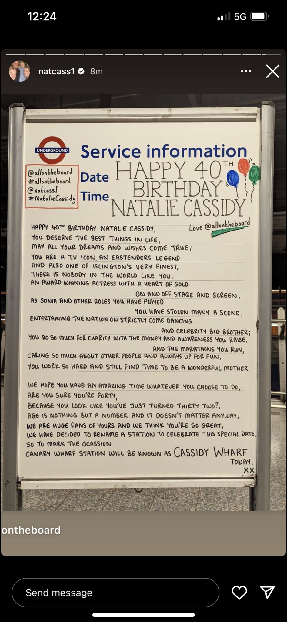 Absolutely obsessed with this. Happy birthday to Nat Cass aka the British Angelina Jolie. A British icon 