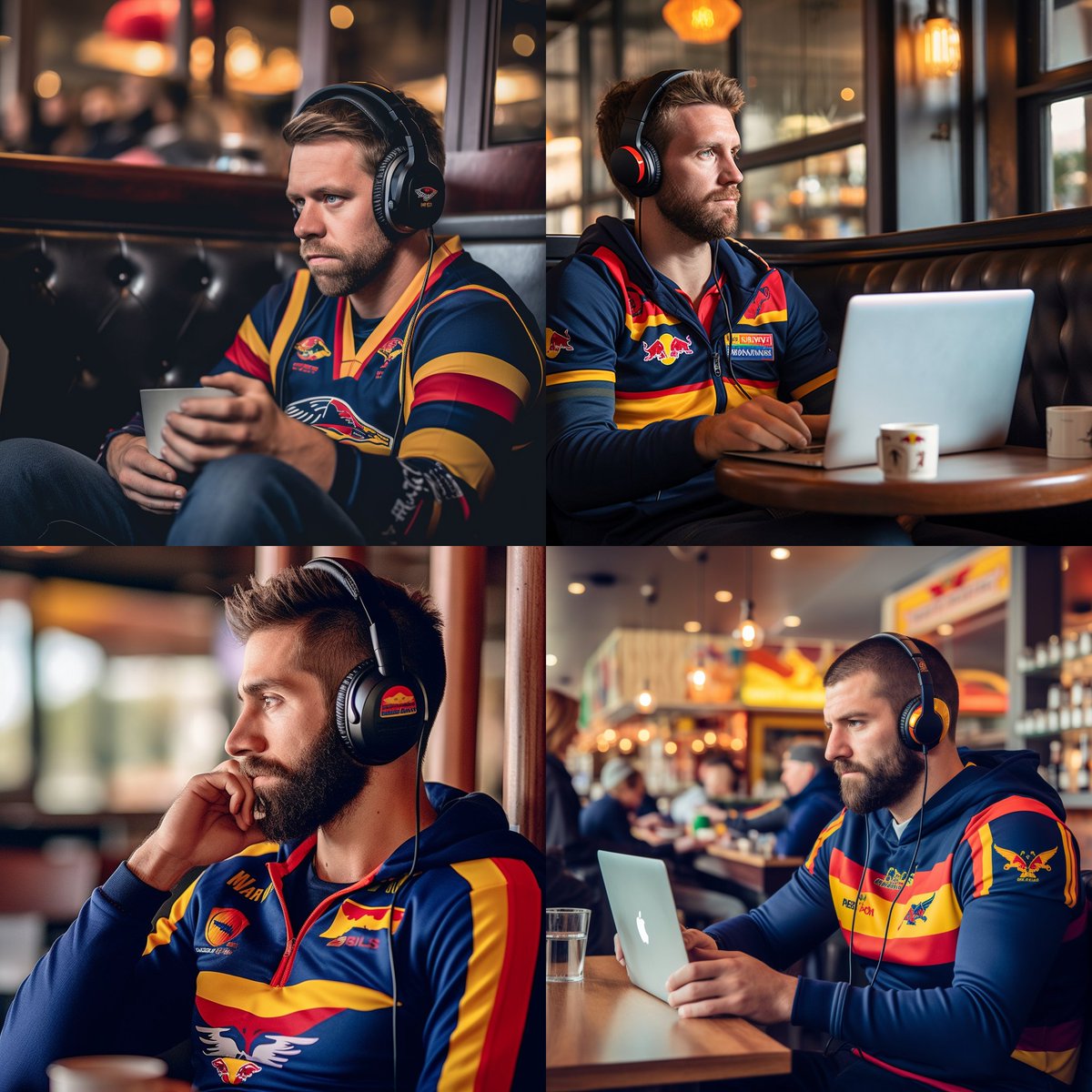 CrowStat's tweet image. Me listening to the @AFLCrowCast right now with @VardyMagic according to AI #crowcast