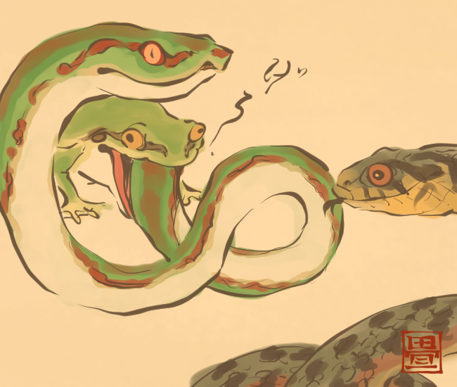 「スプリットタン 蛇」のTwitter画像/イラスト(新着)