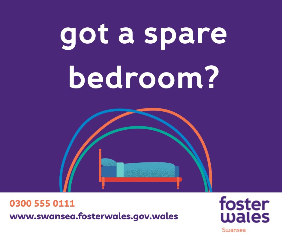 Have you got a spare bedroom? Could you help give a child a brighter future? If so, why not consider becoming a foster carer and be part of Swansea’s largest fostering community. 

bit.ly/3yl1f4Q