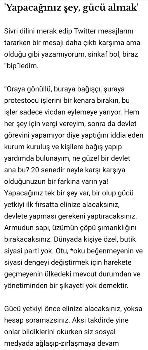 #öndercırık 'Yapacağınız şey, gücü almak'