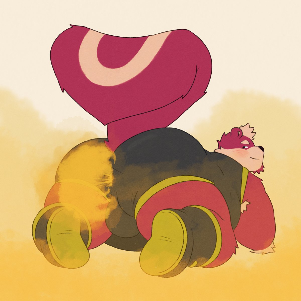 StimkyPup's tweet photo. Gassy #commission for a big gassy skunk!!!
@RedZepSkunk
#furry #furryart #fart #fartfetish #skunk #nsfw #nsfwart #furrynsfwart #furrycommission #furryfart #malefart https://t.co/KmJ3NJqrVH