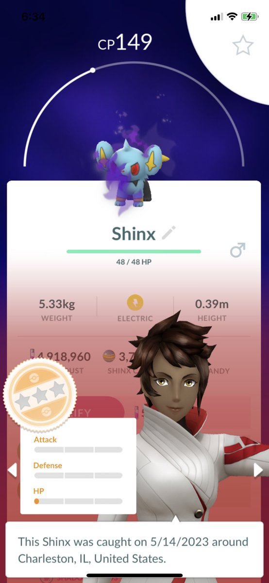 Malray7's tweet image. Almost 🤏🏼 #shinx #pokemongo #nundo