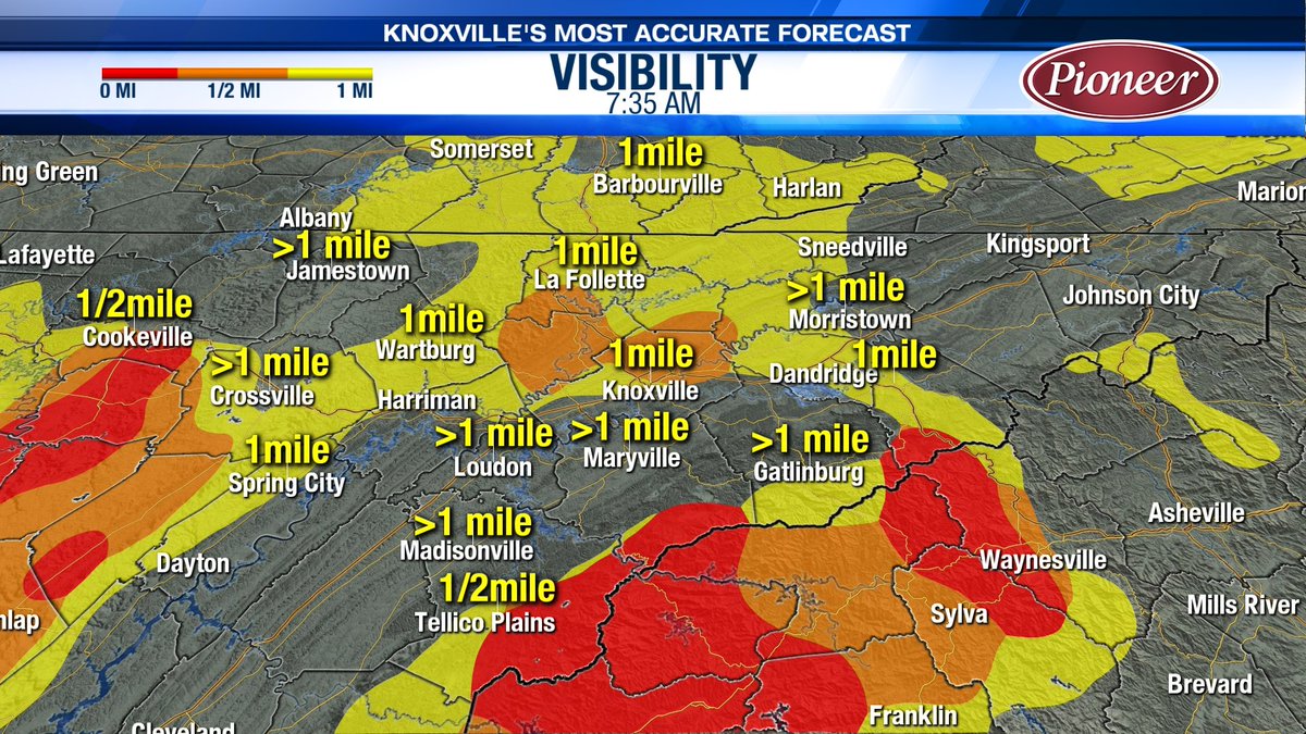 wateweather's tweet image. Patchy dense fog continues to be a concern in spots this morning. Take it slow on the roads as you head out the door! #TNwx #WATEwx