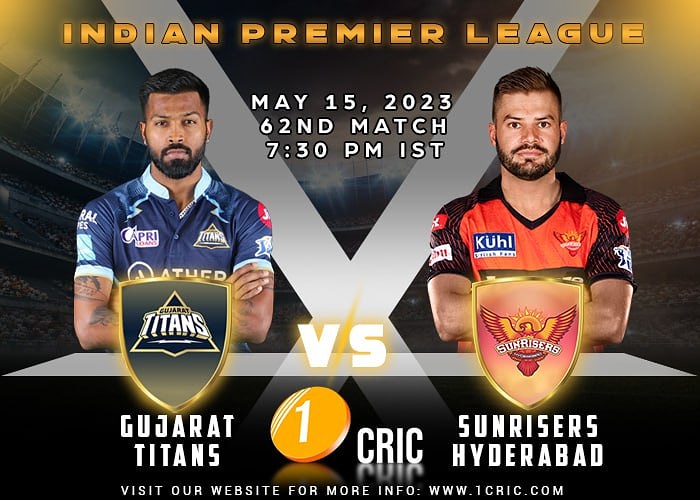 1CRICDailyNews's tweet photo. GT vs SRH 👉 It will be a massive match for the Titans as a win will ensure their playoff participation. SRH, on the other hand, are almost out of the tournament and a defeat on Monday will ensure their exit.
#1CRIC #GujaratTitans #SunrisersHyderabad #IPL2023 #Match62 https://t.co/JiXQWJpuyZ