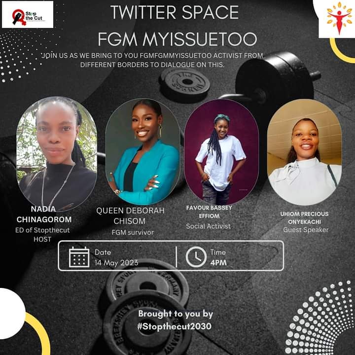 Deborah01023430's tweet photo. Join us by 8PM tonight as we discuss #FGMMYISSUETOO.

Your Favorite Queen is here again to speak on FGM, because it's her issue too.

Join through the link👇 below on Twitter
https://t.co/u75Xl0ZZpT

Please don't miss it.
Together We Can✊ see you there❤️ https://t.co/Enm8PtluAe