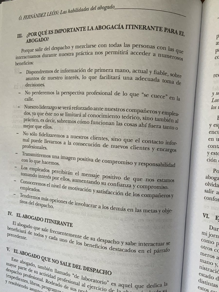 Los abogados hemos de salir del despacho e interactuar; hemos de ser abogados itinerantes.