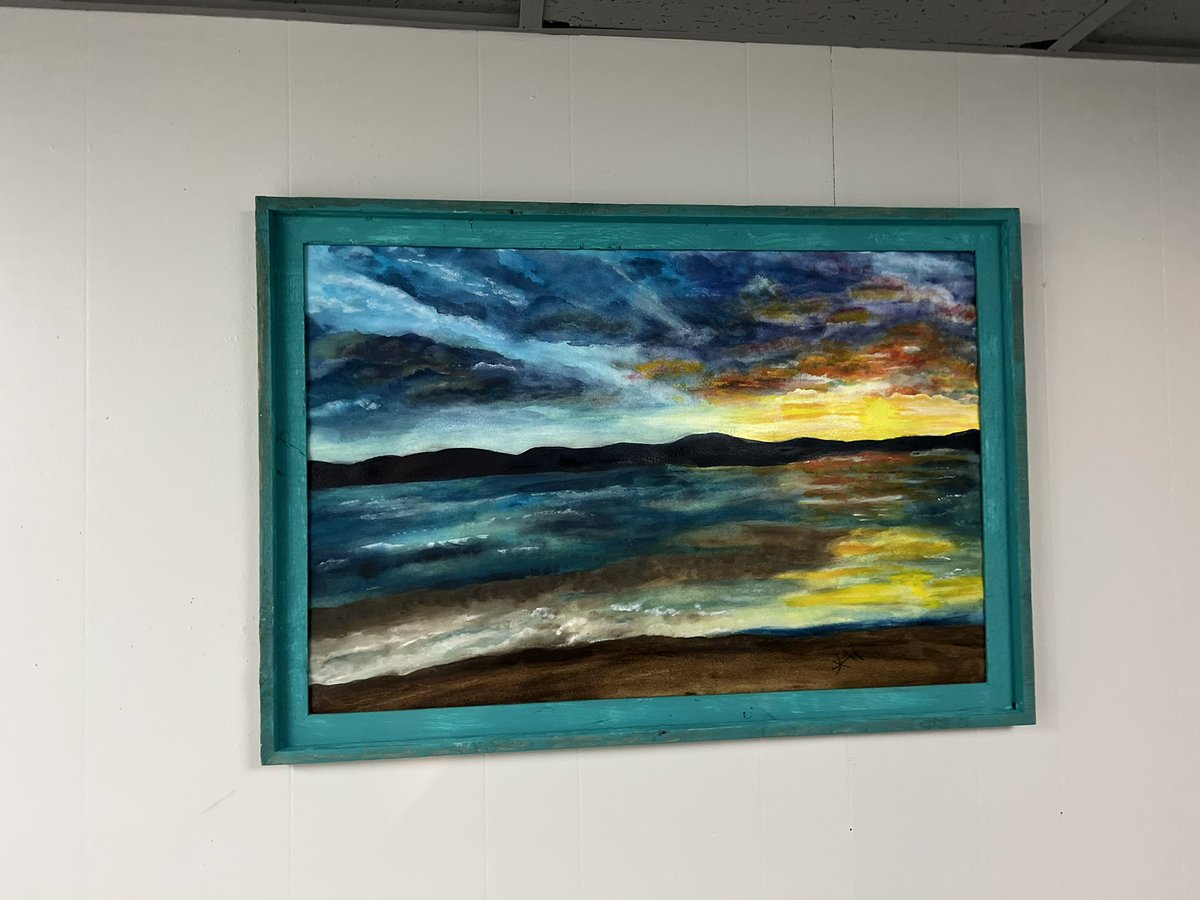 dreadepriest's tweet photo. @Nerdy_Addict  i commissioned my mom to paint this beautiful picture inspired by phone of your amazing photos! Had to share her amazing talent. 💙💚💛 https://t.co/dmZ8GBW1ix