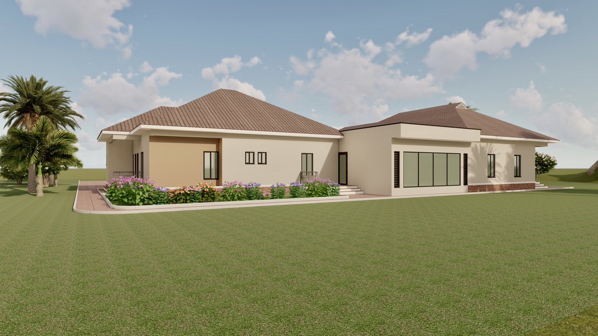 I might not be the best Architect you know, but I got my flavour and my clients love it.

6(six) Bedroom bungalow.
#Revit #Lumion 
#visualization
