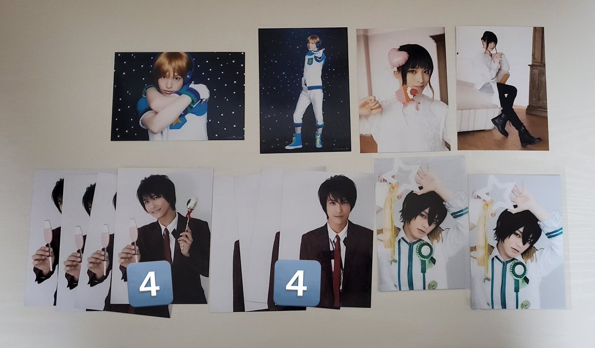O46076260's tweet photo. 【交換・譲渡】舞台 KINGOF PRISM ブタキン ロズパ

譲:ヒロ、レオ（星元裕月）、氷室（栗田学武）、タイガ
求:タイ��（同異種長江崚行さん関連）

抱き合わせをお願いするものもあります。
郵送、bio位置情報にて手渡し。他作品でも可能です。所持しているものはお断りさせていただくことがあります。 https://t.co/v2nFm2F11Y