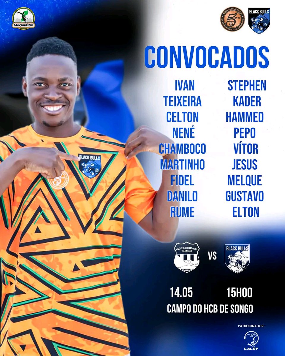 moz_osmambas's tweet photo. #Moçambola2023 ⚽️🇲🇿
União Desportiva de Songo🏞 🆚️ 🐃 Associão BlackBulls
Hôje pelas 15:hrs
#Mozambique #Tete #Songo #BlackBulls #UDSongo #ElephantBeat https://t.co/DdTJ2VlOu7