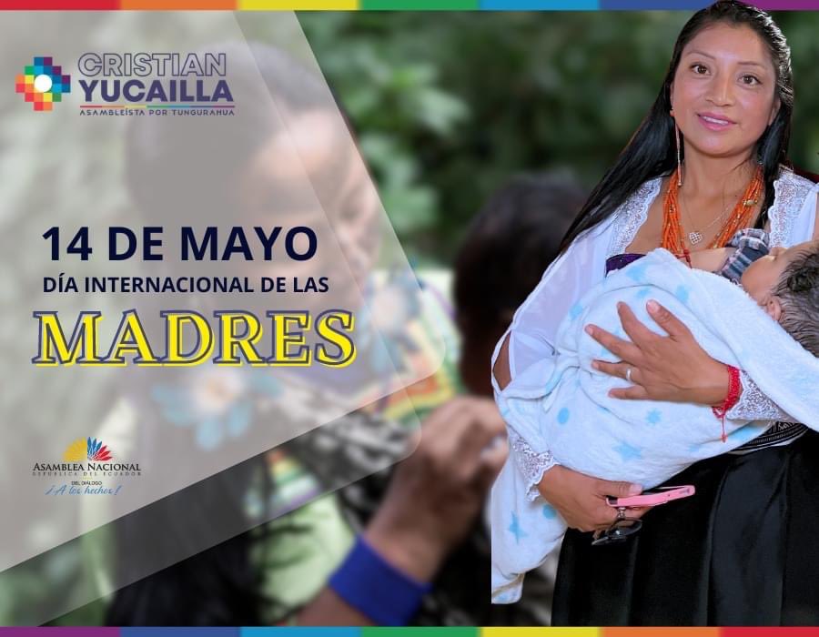 #FelizDiaMadres 💛💙❤️🏳️‍🌈🌻🌹🌈
"En este Día de las Madres, como Asambleista del Ecuador, quiero rendir homenaje a las valiosas madres de Tungurahua y todo el país. Su fuerza, amor y dedicación son el pilar de nuestras familias y comunidades. ¡Feliz día!

#YucaillaJuntoAlPueblo