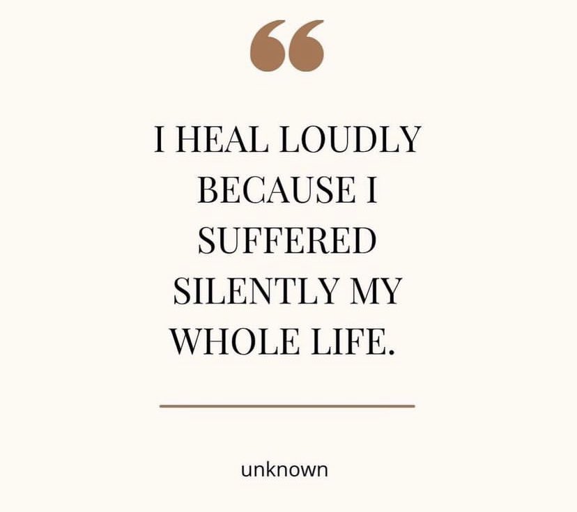 Heal loudly! #sundayvibes #sundayselfcare