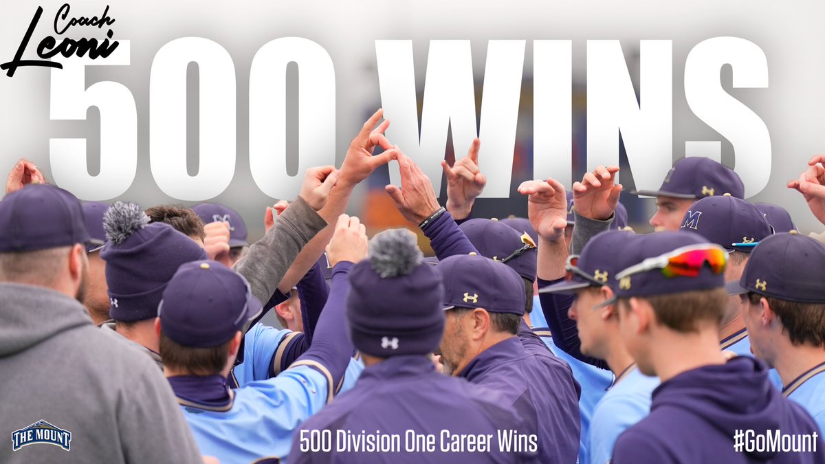 Congratulations @CoachLeoni on your 500 Wins as a Division One head coach!!! 

#GoMount