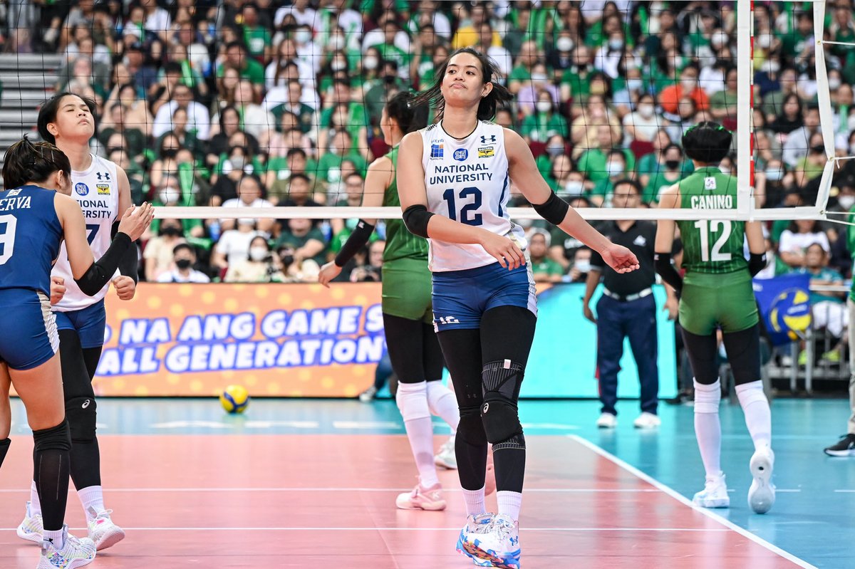 OneSportsPHL's tweet photo. Nobody can say she didn’t fight for it.

34 points for Alyssa Solomon in Game 2, second-most in UAAP women’s volleyball history.

#UAAPSeason85 #RiseAsOne https://t.co/VkZ8OlcP2j