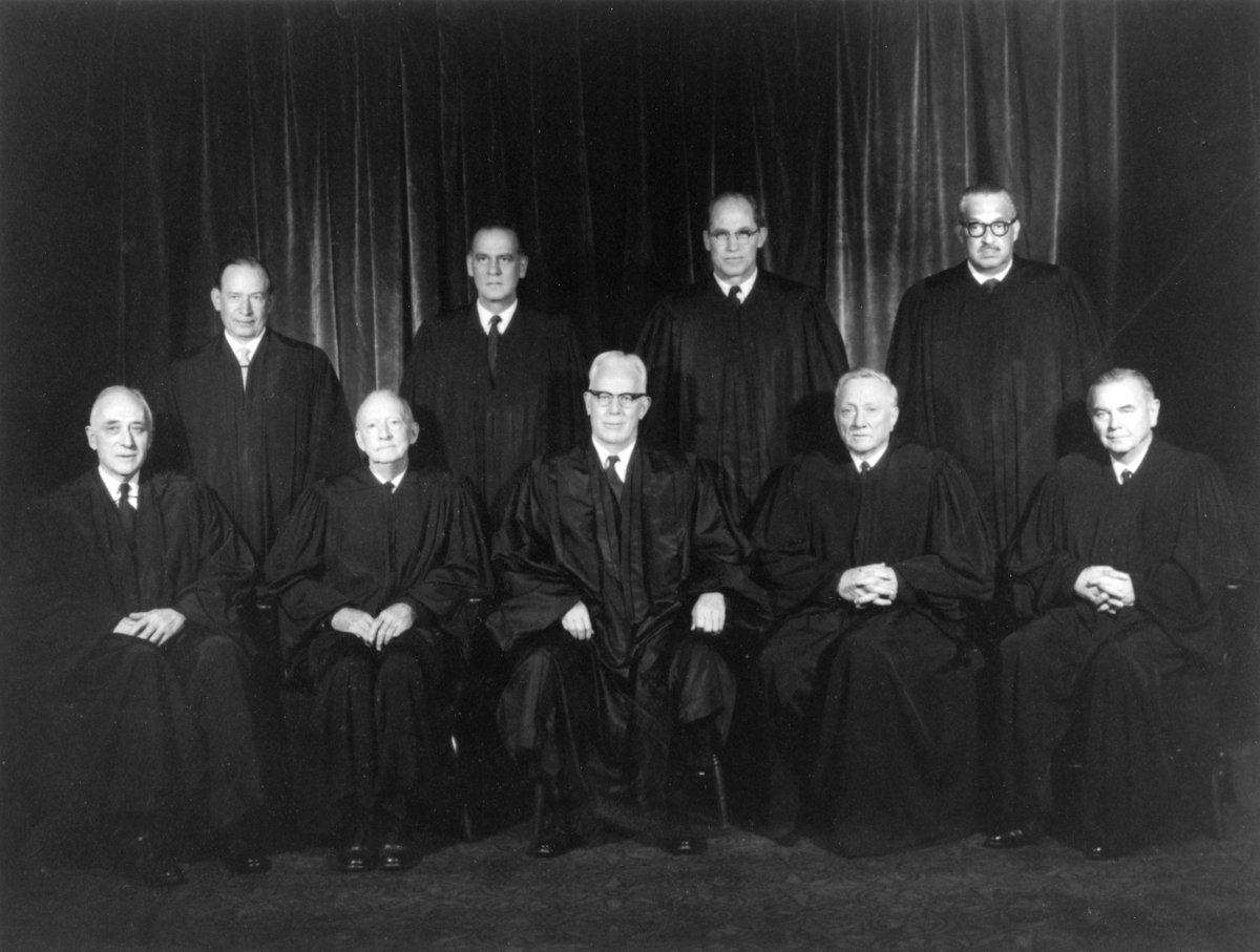 steve_vladeck's tweet photo. 54 years ago today—May 14, 1969—was the last day on which a majority of #SCOTUS Justices had been appointed by Democratic presidents.

The next 11 appointments, 13 of the next 15, and 16 of the 21 to happen since the day Justice Fortas resigned have been by Republican presidents. https://t.co/bhSpvsUOxZ