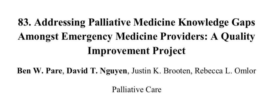 Congratulations to our #HPM fellows <a href="/BenPareDO/">Ben Pare</a> and #davidNguyen on winning 🏅 first place at the Atrium-Wake Forest IM research day ….we are so proud