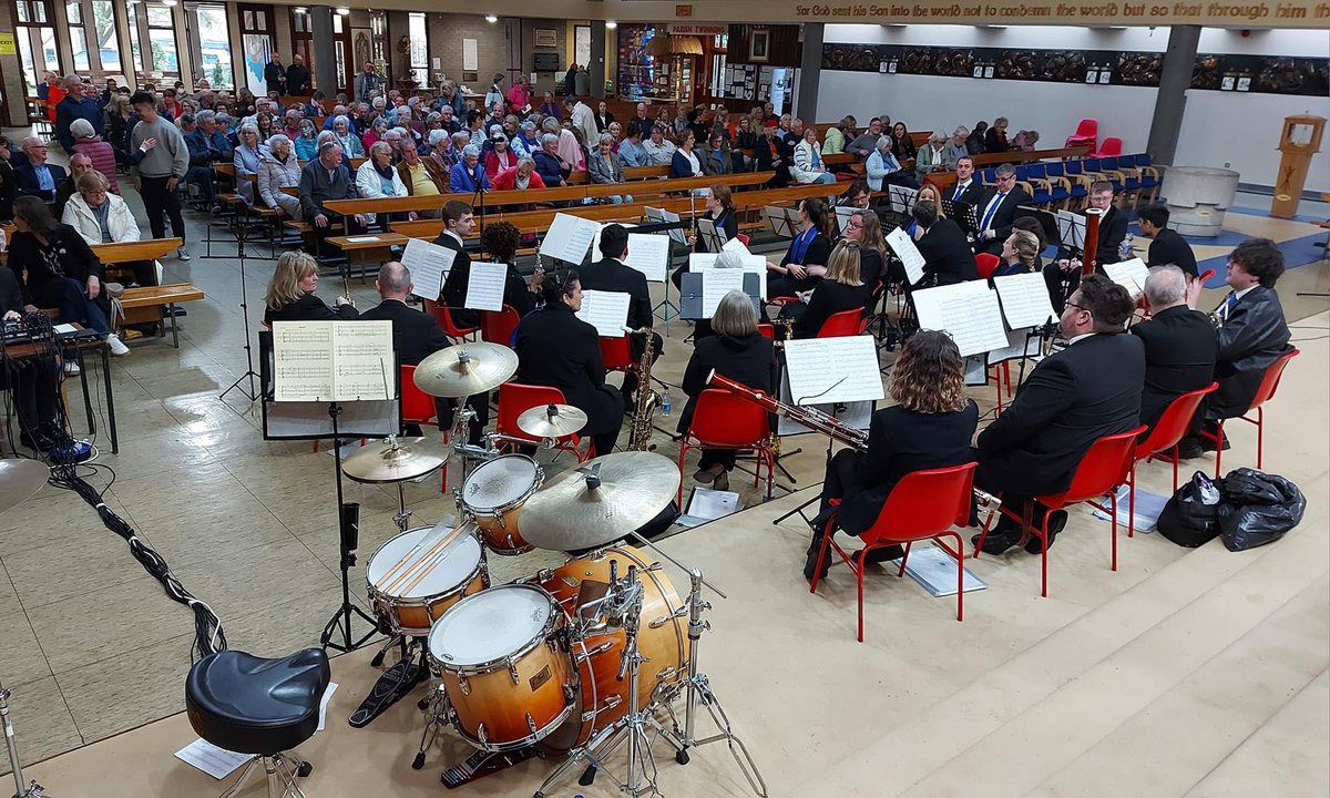DublinConcertBd's tweet photo. The end of a really rewarding week of community music making. We played 3 concerts in Rathfarnham, Ballinteer and Harold’s  Cross. Really appreciative audiences, lots of money raised for very worthwhile causes and local communities coming together in very meaningful ways. Magic. https://t.co/jRlXFjPsqw