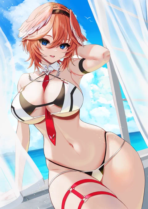 水着ルイ #Luillust