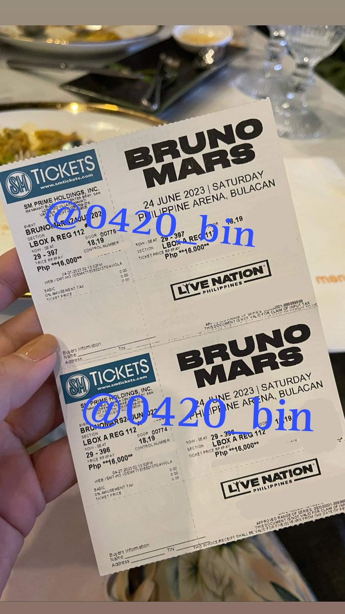 0420_bin's tweet photo. wts lfb ph
bruno mars concert ticket https://t.co/xBxaYvvvpk